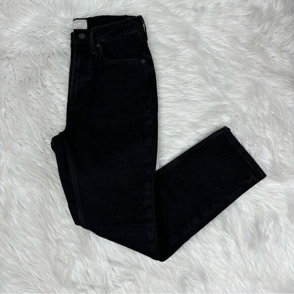 Everlane Women's NWT Black The Original Cheeky‎ Minimalist Jean W26 Crop/L26.5 - Picture 2 of 11